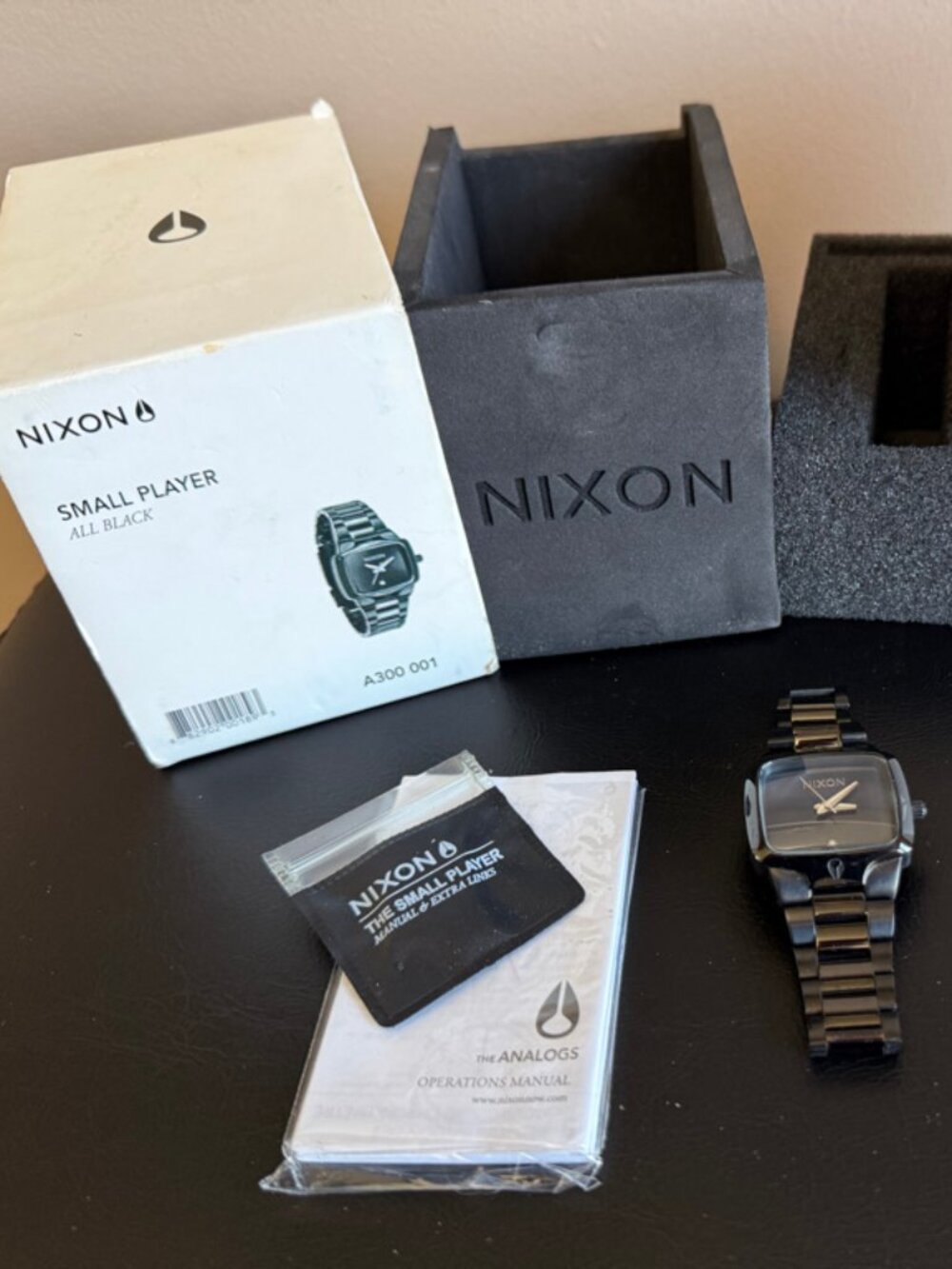 Nixon Small Player Black 33mm Women's Watch